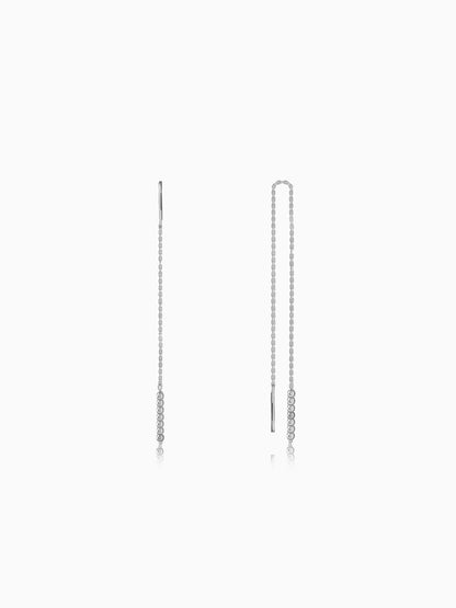 Silver Seriqo Flow Sui Dhaga Earrings