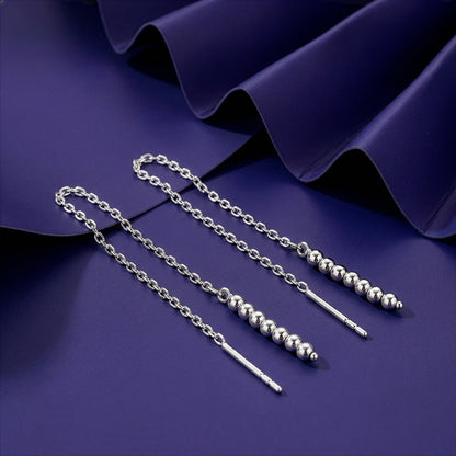 Silver Seriqo Flow Sui Dhaga Earrings