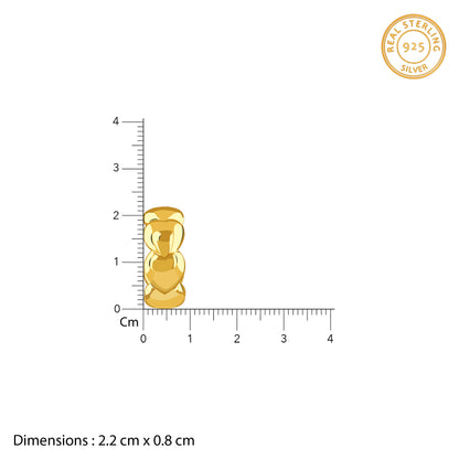 Golden Bubblegum Hoop Earrings