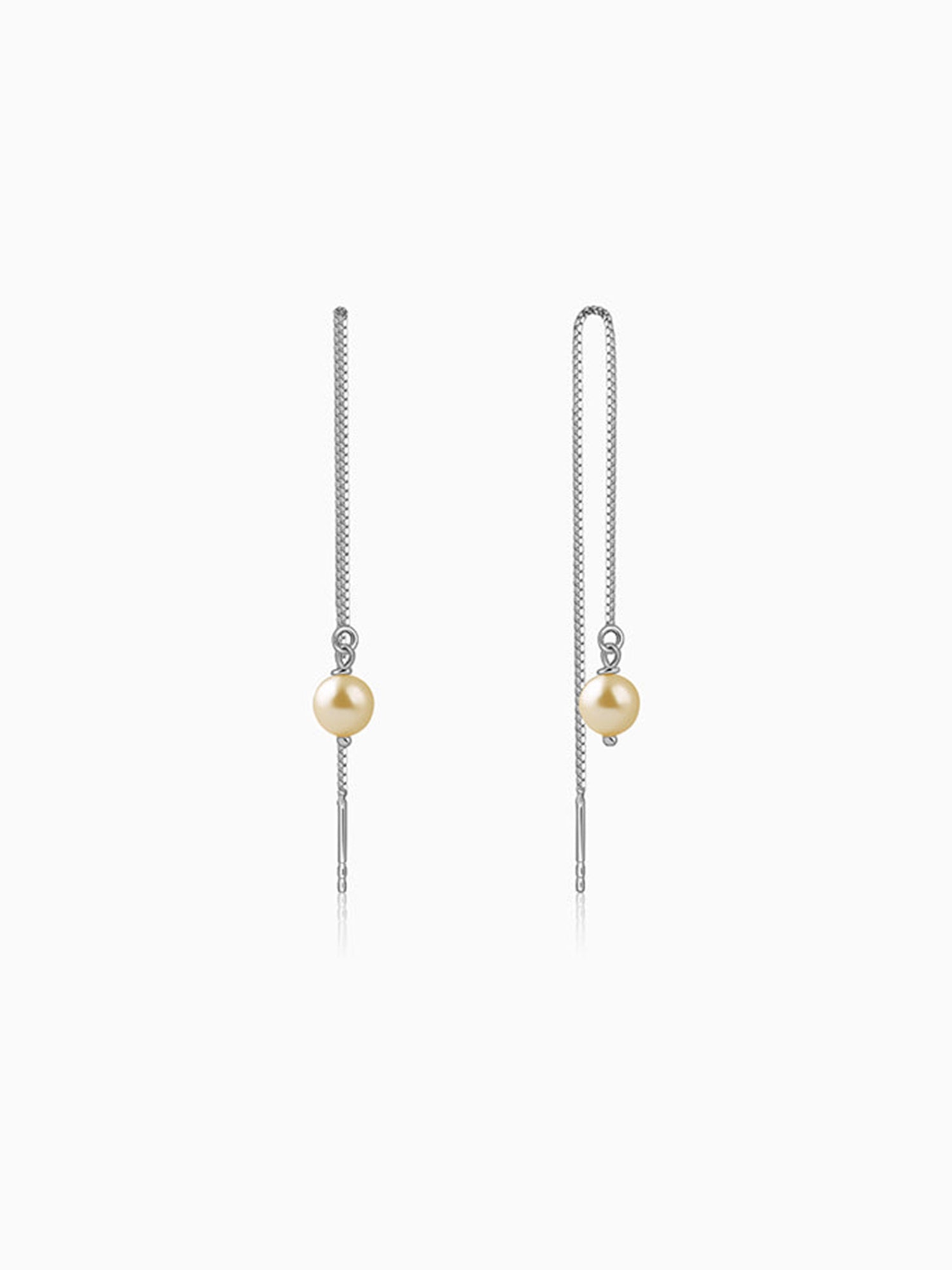 Silver Carey Pearl Sui Dhaga Earrings