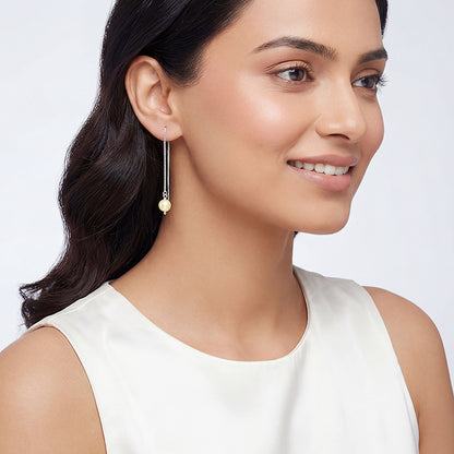 Silver Carey Pearl Sui Dhaga Earrings