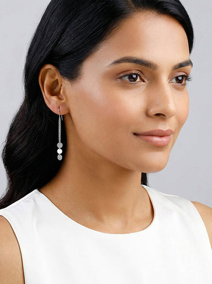 Silver Seriqo Flow Sui Dhaga Earrings