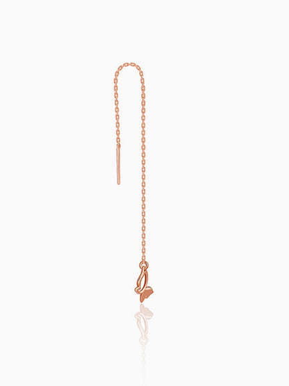 Rose Gold Fluttering Beauty Sui Dhaga Earrings