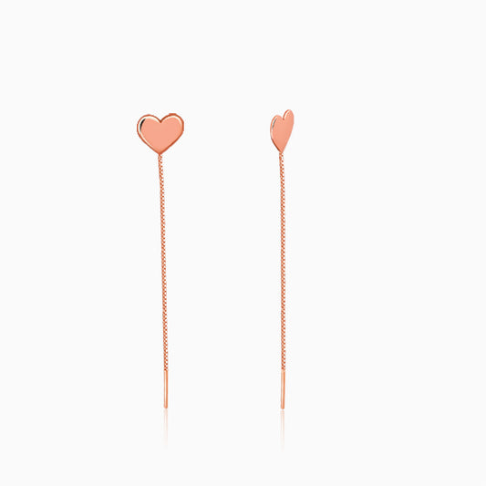 Rose Gold Love Note Sui Dhaga Earrings