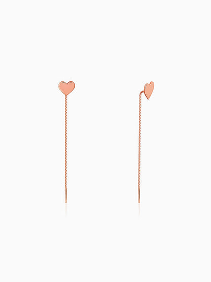 Rose Gold Love Note Sui Dhaga Earrings
