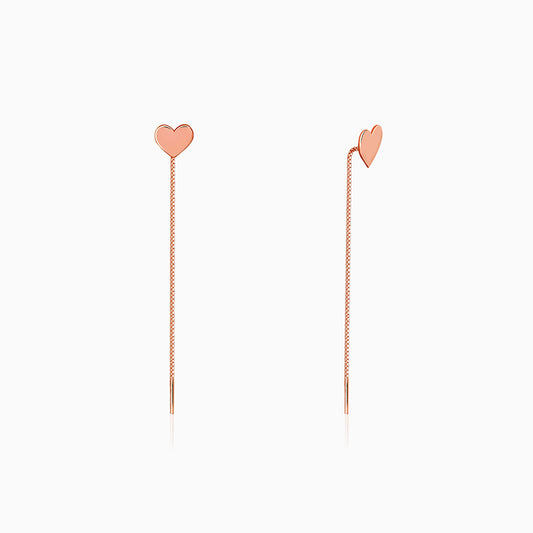 Rose Gold Love Note Sui Dhaga Earrings