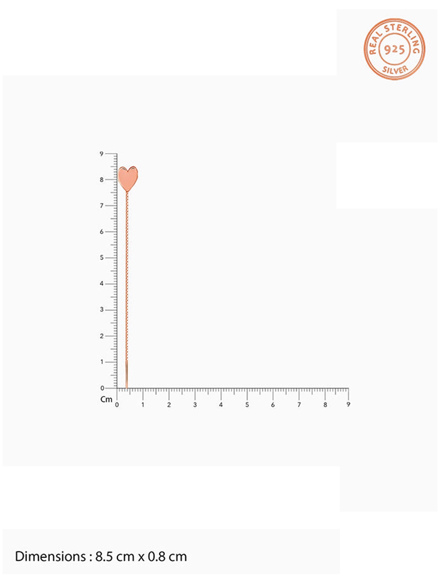 Rose Gold Love Note Sui Dhaga Earrings