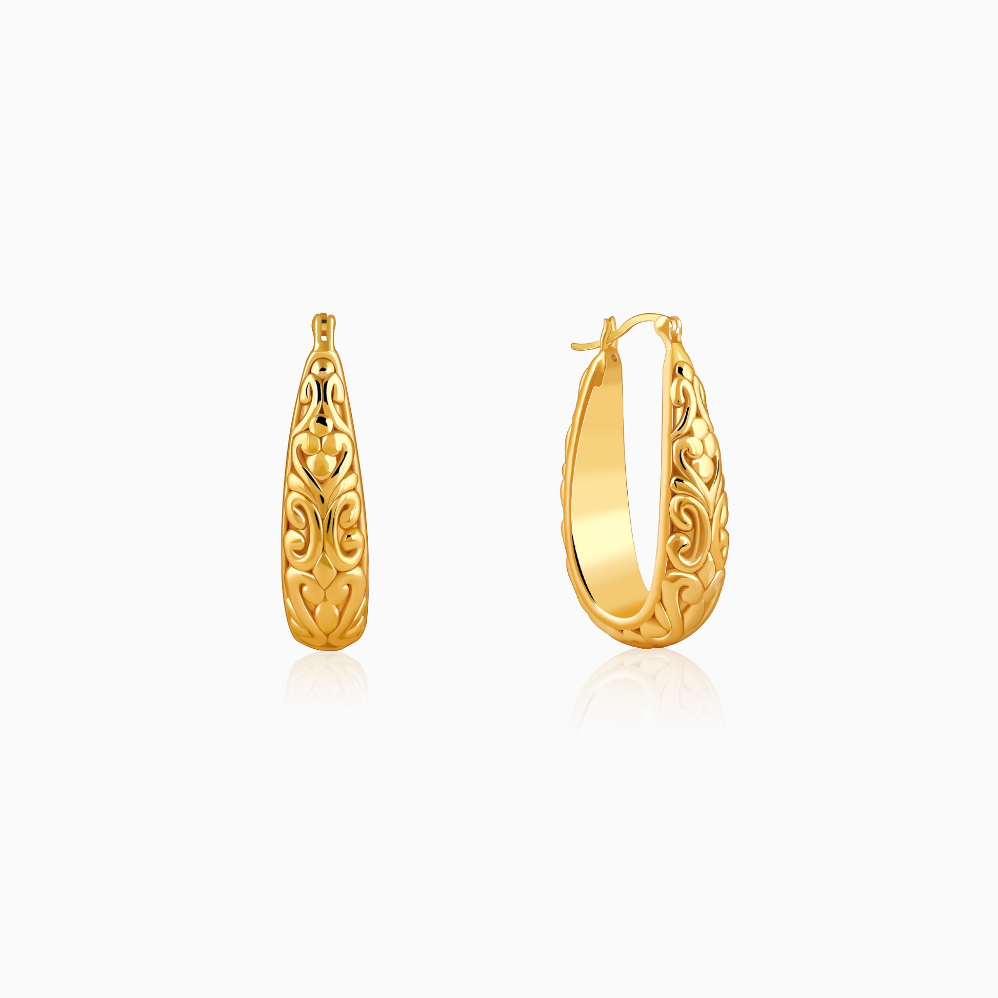 Golden Moroccan Hoop Earrings