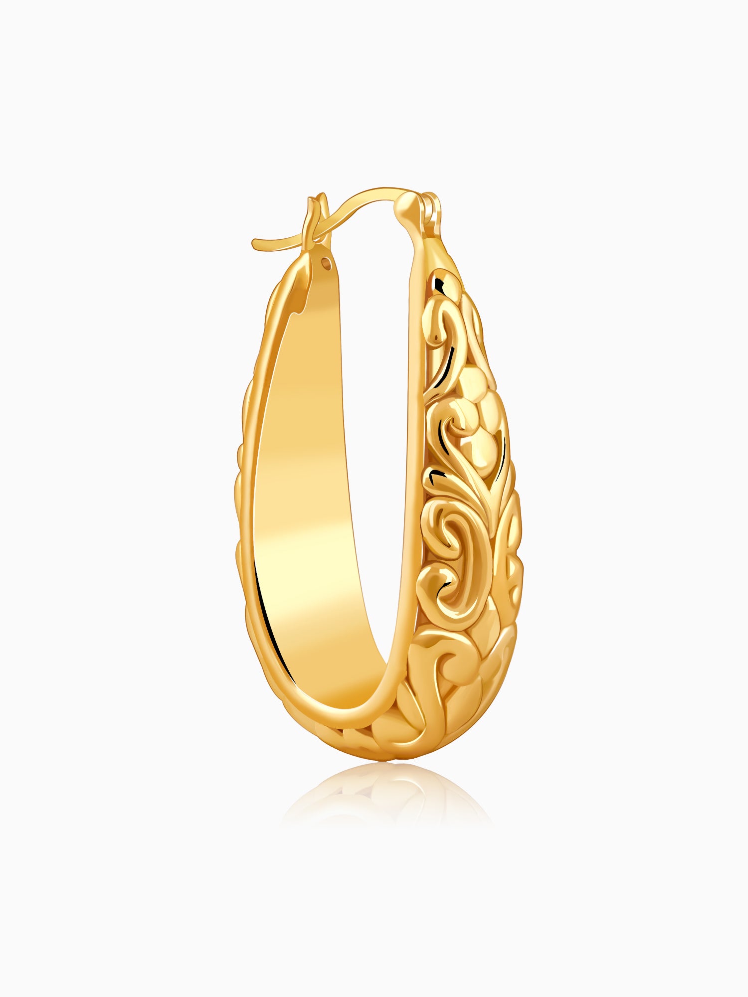 Golden Moroccan Hoop Earrings