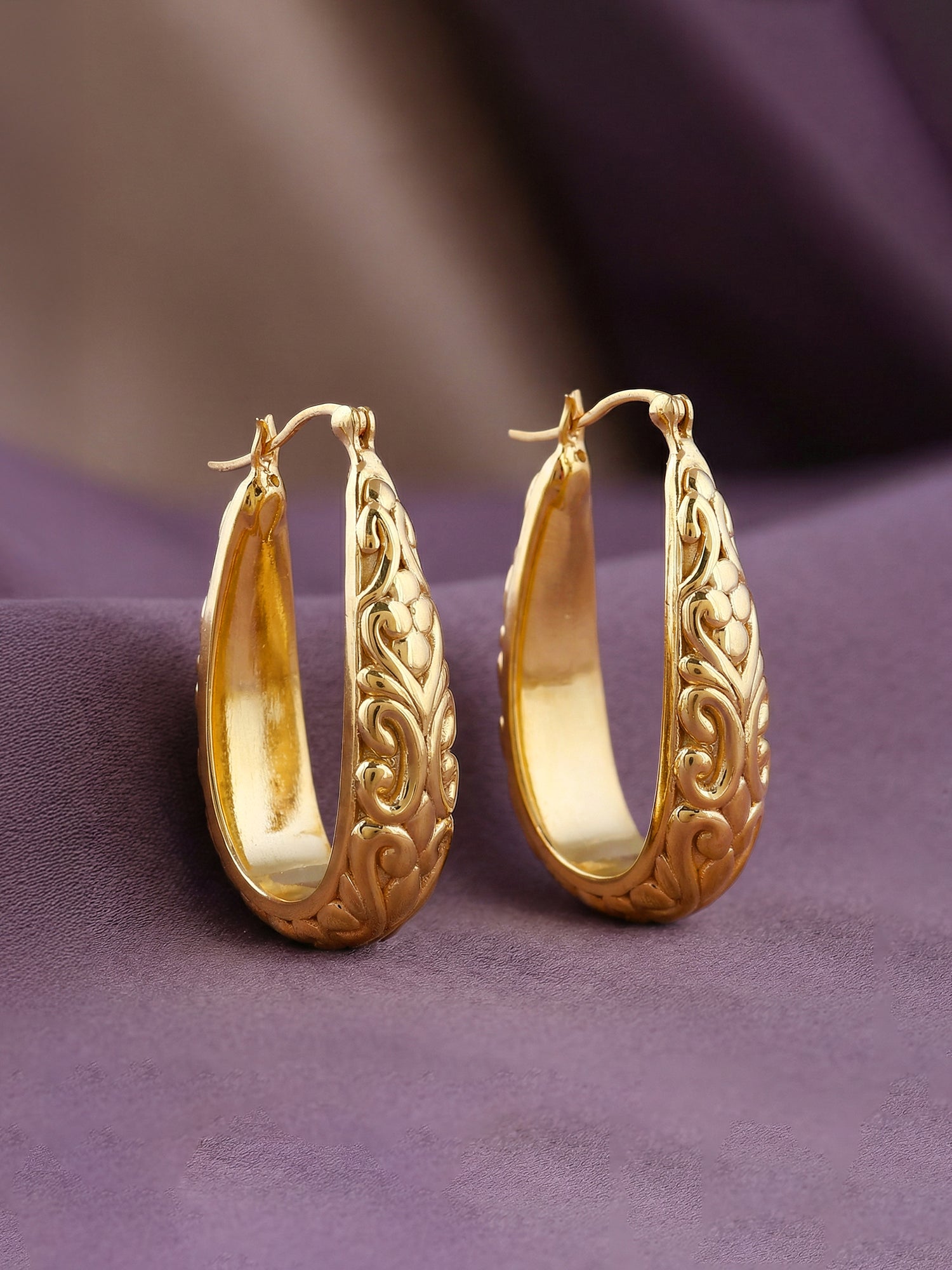 Golden Moroccan Hoop Earrings