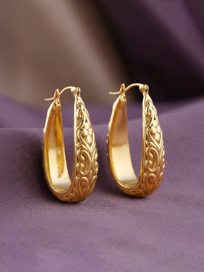Golden Moroccan Hoop Earrings