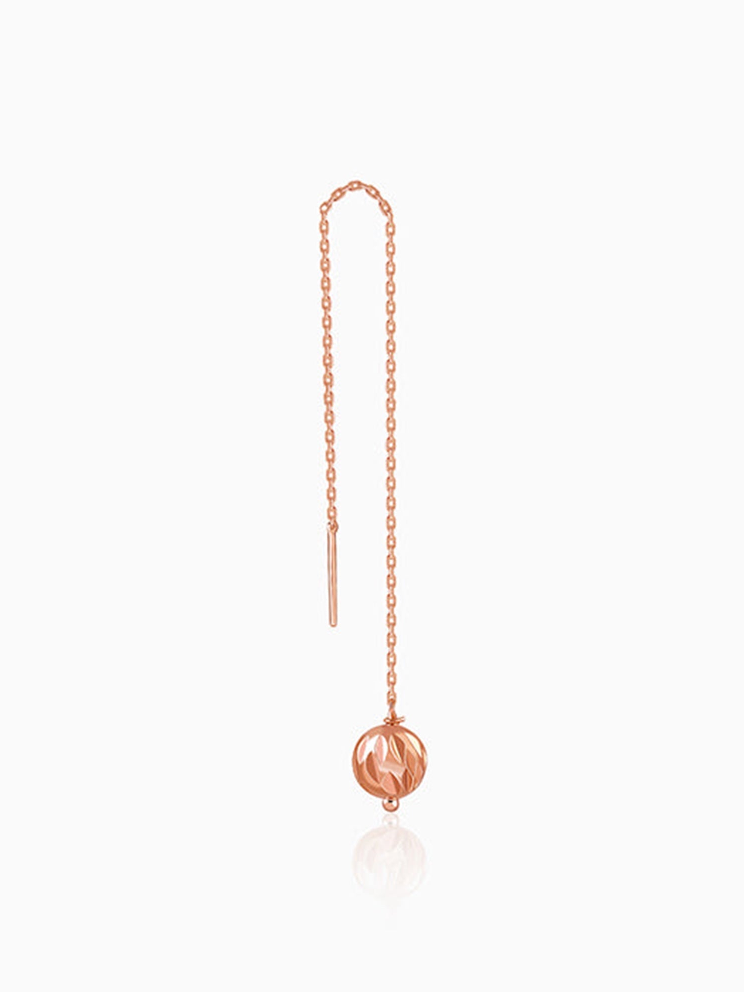 Rose Gold Aperture Sui Dhaga Earrings