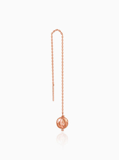 Rose Gold Aperture Sui Dhaga Earrings