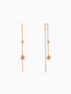 Rose Gold Aurex Beadline Sui Dhaga Earrings