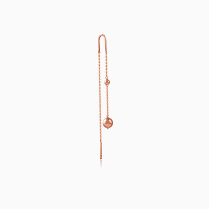 Rose Gold Aurex Beadline Sui Dhaga Earrings