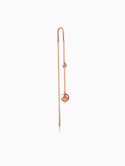 Rose Gold Aurex Beadline Sui Dhaga Earrings