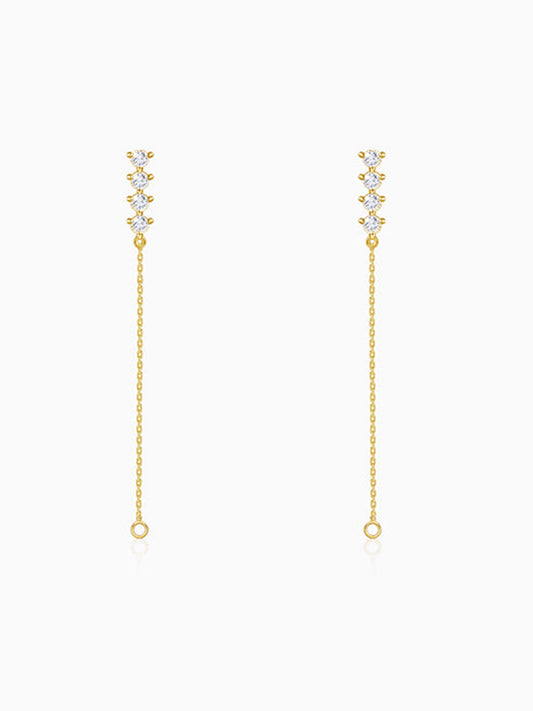 Golden Evangeline Dangler Earrings