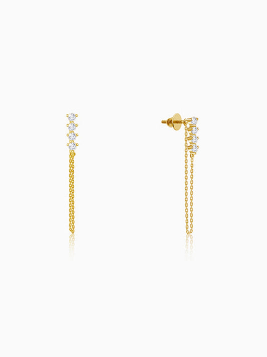 Golden Evangeline Dangler Earrings