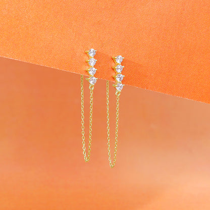 Golden Evangeline Dangler Earrings