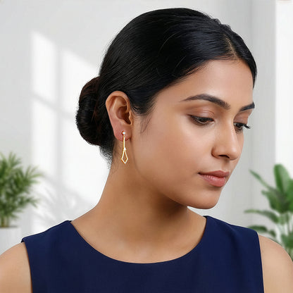 Golden Spear Dangler Earrings