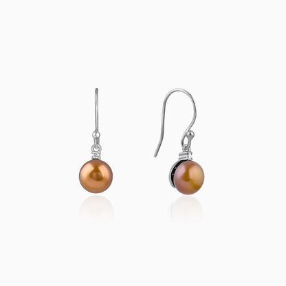 Silver Rachel Pearl Drop Earrings