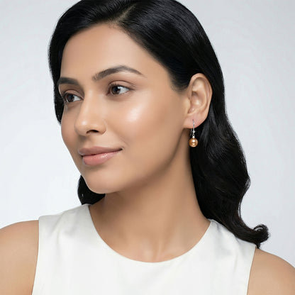 Silver Rachel Pearl Drop Earrings