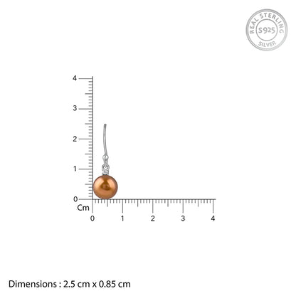 Silver Rachel Pearl Drop Earrings