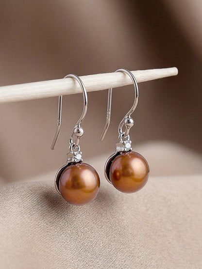 Silver Rachel Pearl Drop Earrings