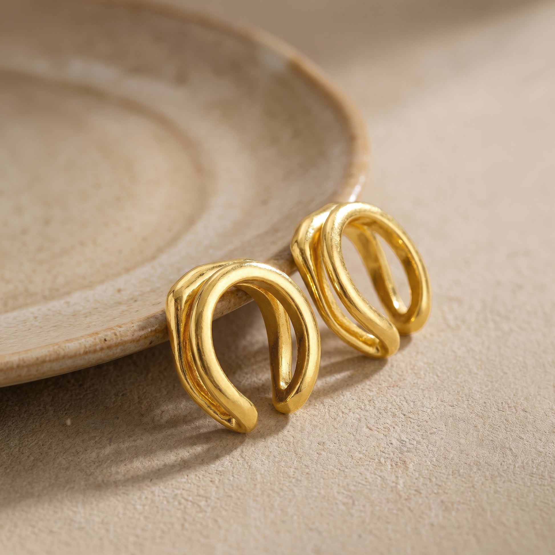Golden Alviera Ear Cuffs