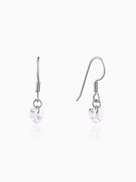 Silver Beyond Heart Earrings