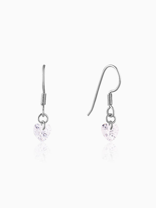 Silver Beyond Heart Earrings