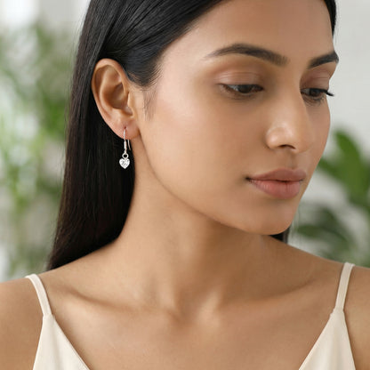 Silver Beyond Heart Earrings