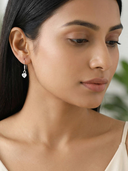 Silver Beyond Heart Earrings