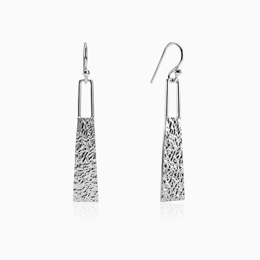 Silver Glowy Bar Danglers
