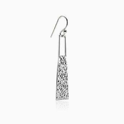 Silver Glowy Bar Danglers