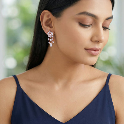 Rose Gold Romanov Earrings