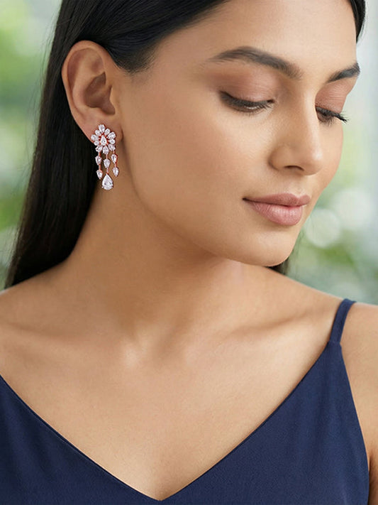 Rose Gold Romanov Earrings