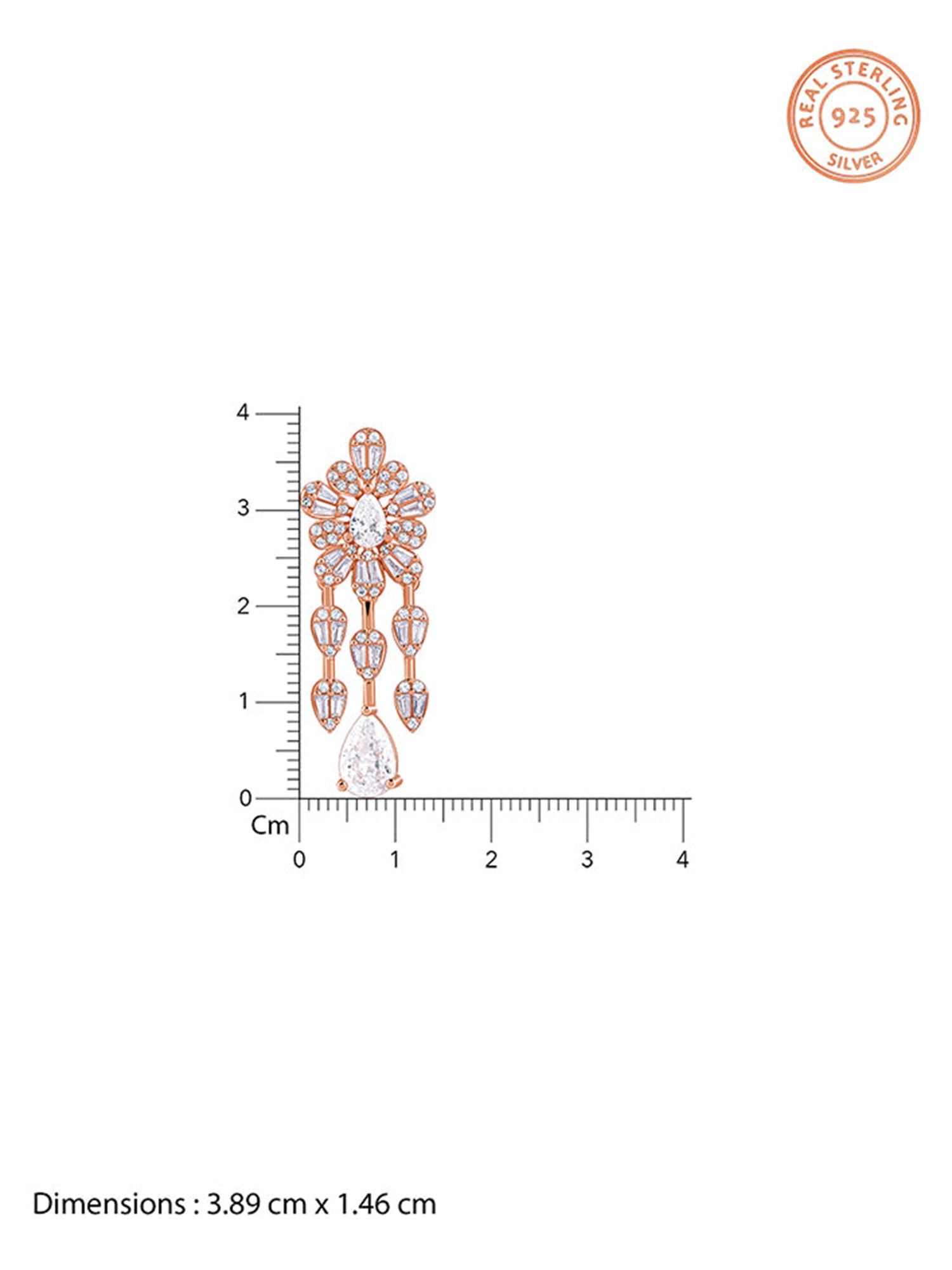 Rose Gold Romanov Earrings
