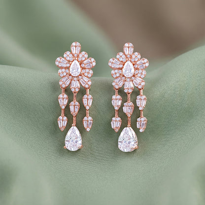 Rose Gold Romanov Earrings
