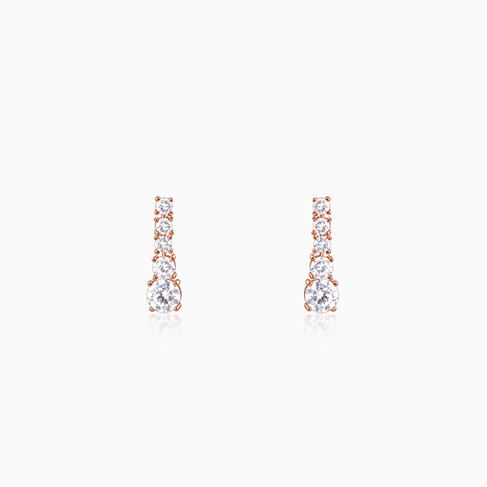 Rose Gold Medici Earrings