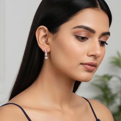 Rose Gold Medici Earrings