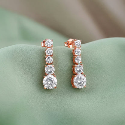 Rose Gold Medici Earrings