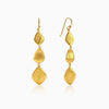 Golden Brushed Dangler Earrings