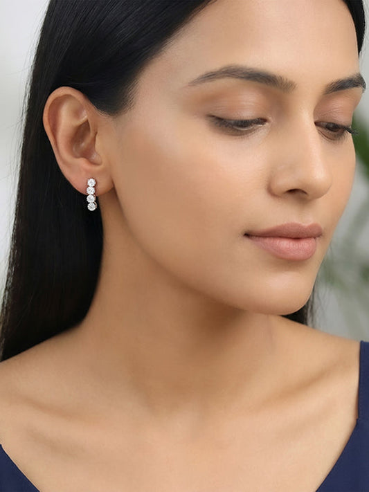 Silver Grimaldi Earrings