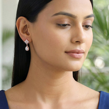Rose Gold Kakatiya Earrings