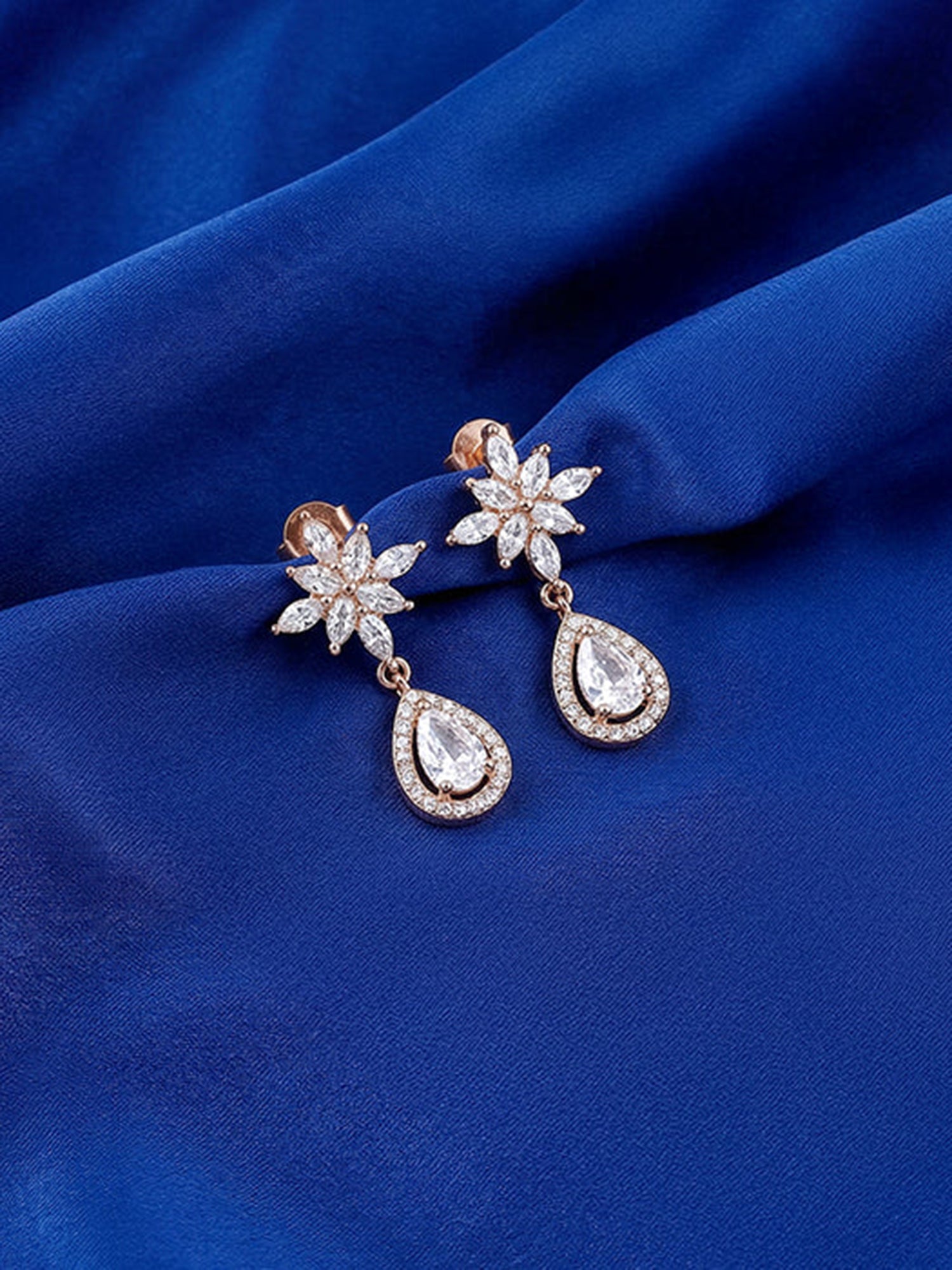 Rose Gold Kakatiya Earrings