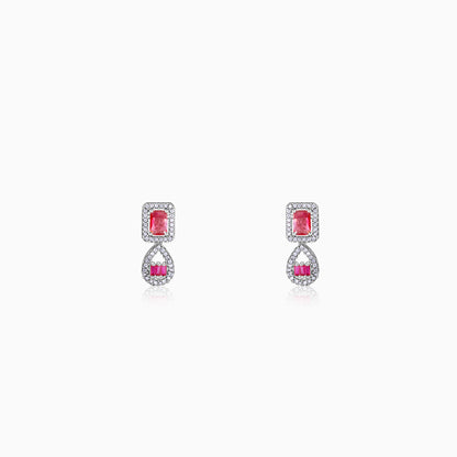 Silver Bathinda Pink Earrings