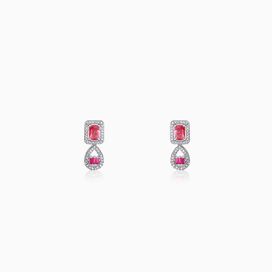 Silver Bathinda Pink Earrings