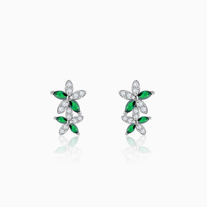Silver Marwar Green Earrings