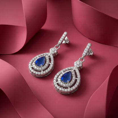 Silver Valois Ocean Earrings